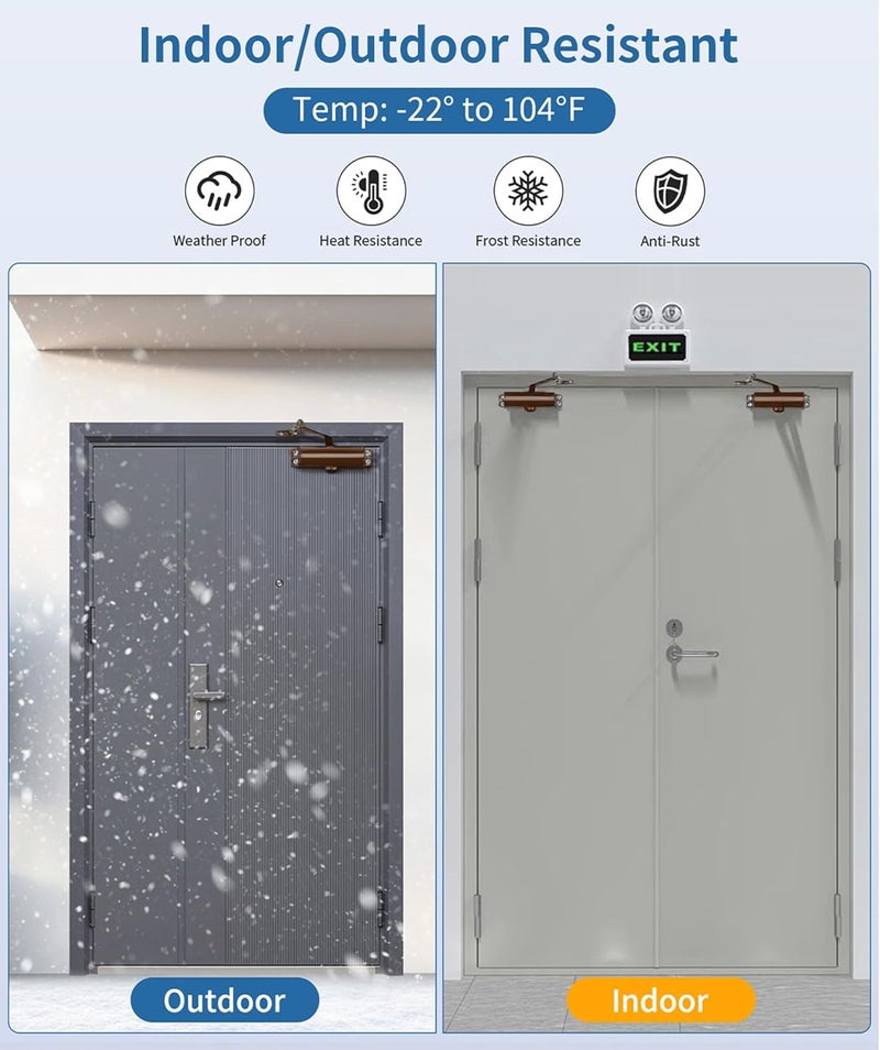 Baridwon Small Classic Coffee Door Closer - Warm-Tone Soft Close for Home, No Slam Safety & Space-Saving Installation - Image 2